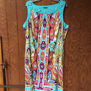 Nicole by Nicole Miller floral graphic print dress